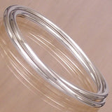 Small Tubular Silver Russian Wedding Bangle