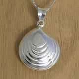 Seashell Silver Pendant with Necklace Chain