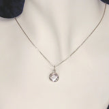 Little Silver and Mother Of Pearl Pendant with Necklace Chain