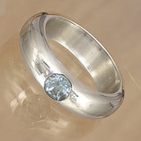 Silver Ring With Topaz Gemstone